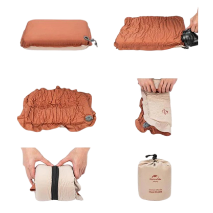 Naturehike 3D Comfortable Silent Foam Pillow - Apricot