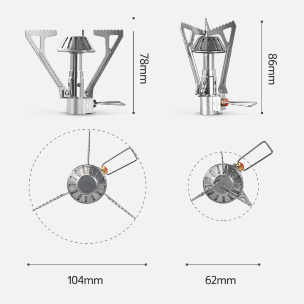 Naturehike Mini folding camping stove - Silver