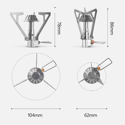 Naturehike Mini folding camping stove - Silver