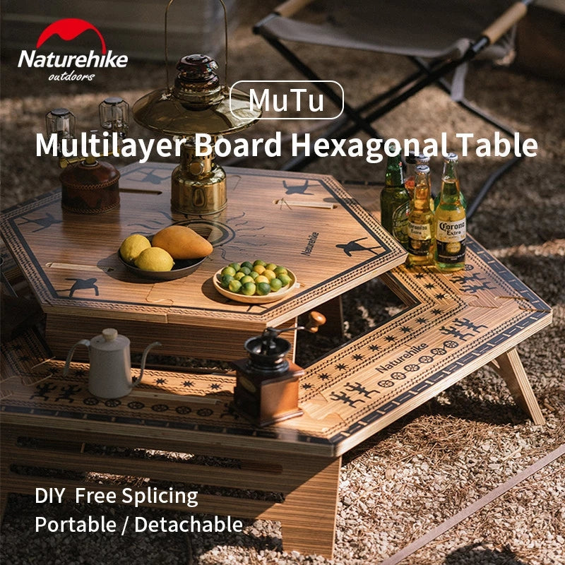 Naturehike Outdoor Multilayer Hexagonal Table (medium) - Reinventing the mark- outer