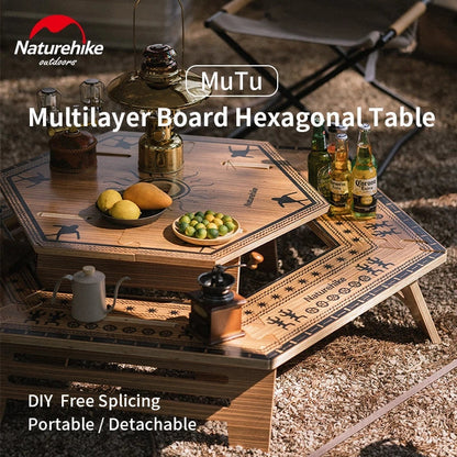 Naturehike Outdoor Multilayer Hexagonal Table (medium) - Reinventing the mark- outer