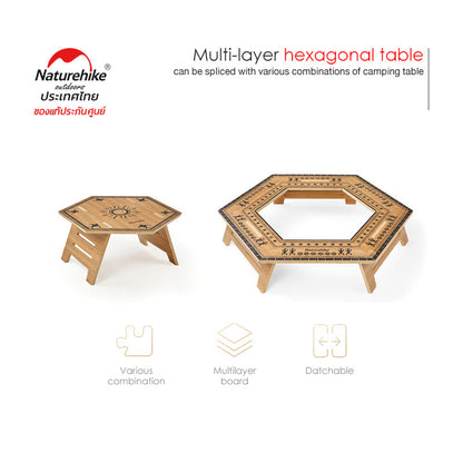Naturehike multi-layer board hexagon table (Medium) - Inner Table