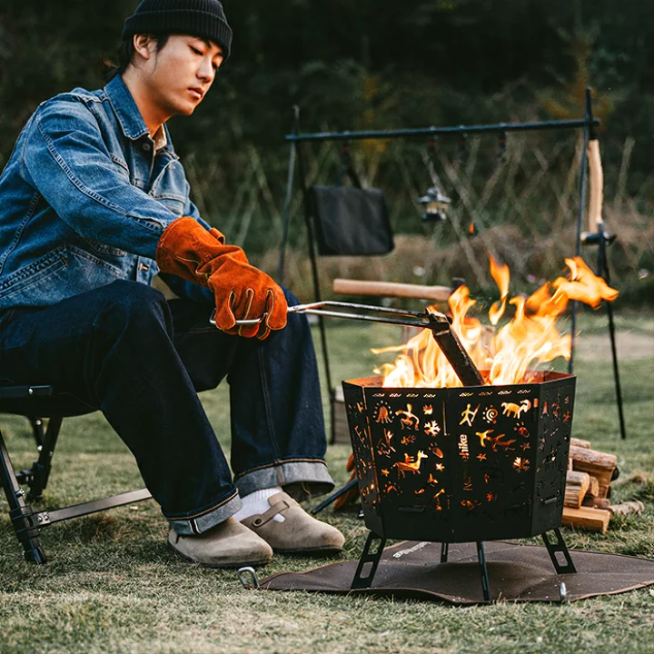 Naturehike Totem Folding Fire Pit - Black