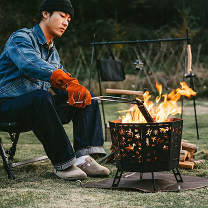 Naturehike Totem Folding Fire Pit - Black