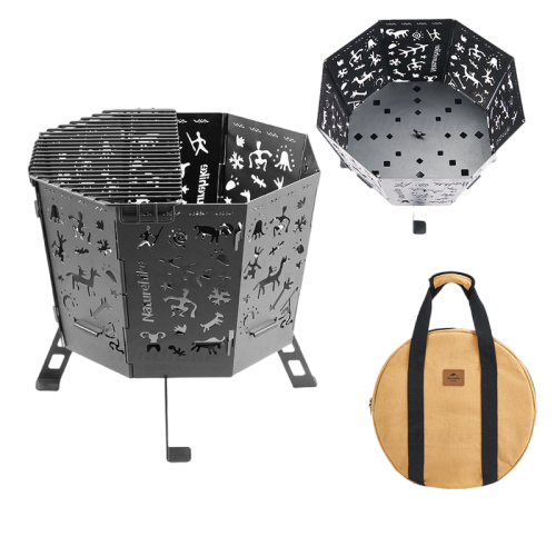 Naturehike Totem Folding Fire Pit - Black