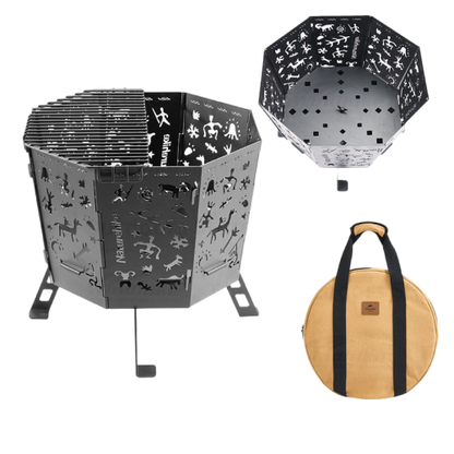 Naturehike Totem Folding Fire Pit - Black