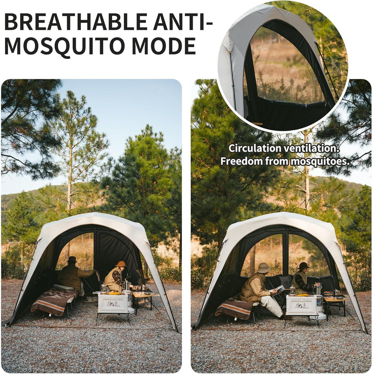 Naturehike Door Curtain For - Cloud Boundar Quick Opening Canopy - Quicksand Gold