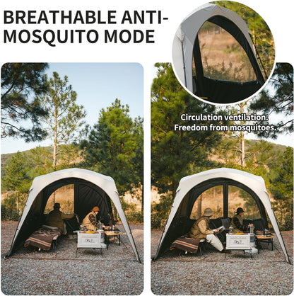 Naturehike Door Curtain For - Cloud Boundar Quick Opening Canopy - Quicksand Gold