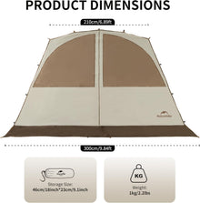 Naturehike Door Curtain For - Cloud Boundar Quick Opening Canopy - Quicksand Gold