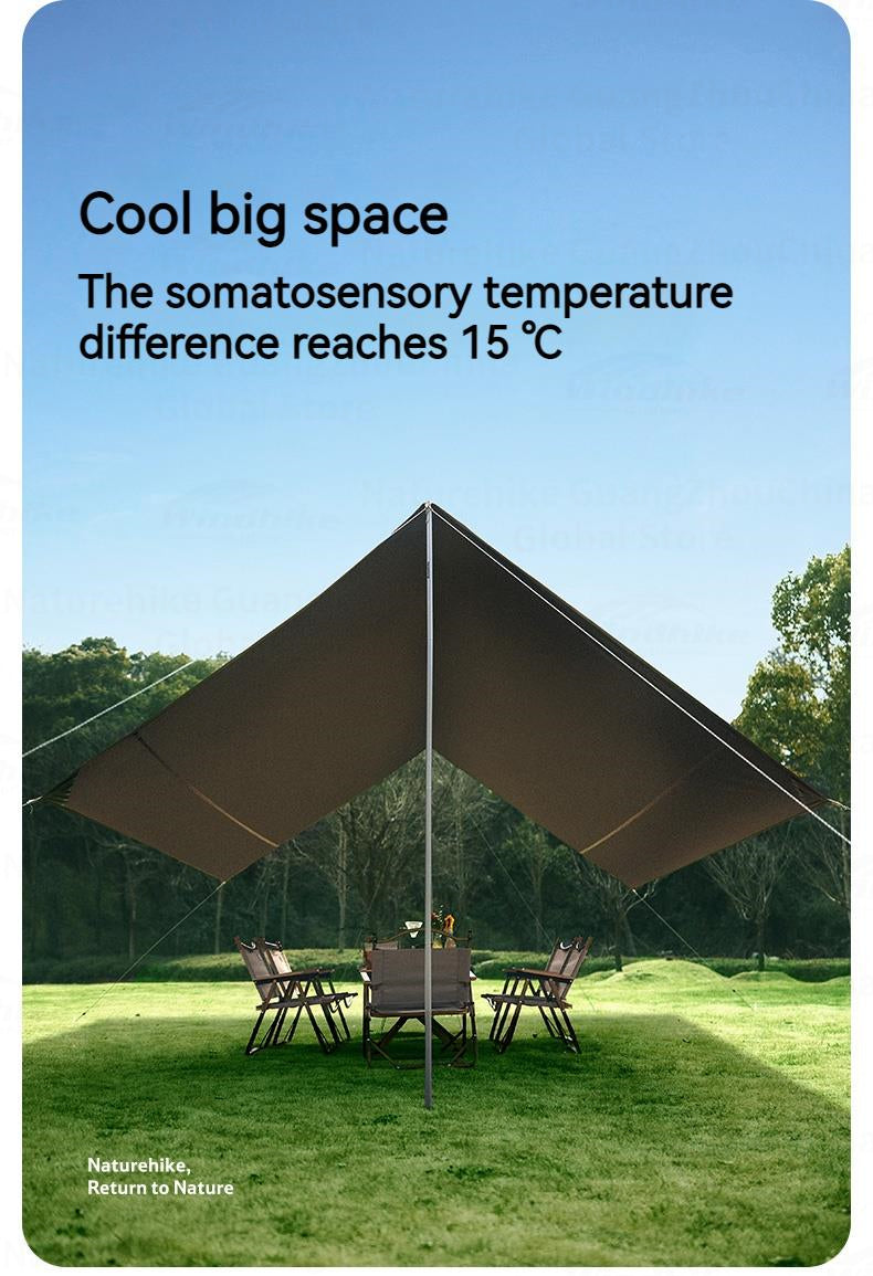 Naturehike Cloud Skies Awning Canopy - Gold Octagon-L (680*575)