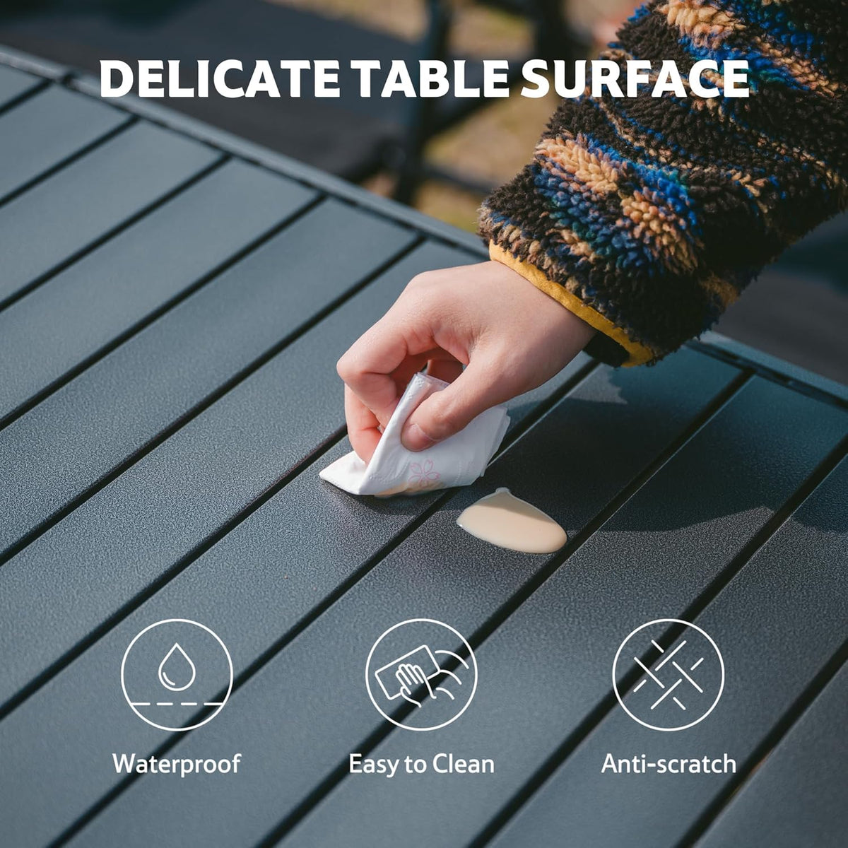 Naturehike Simple Star H01 Foldable Table 120x70x73 - Black