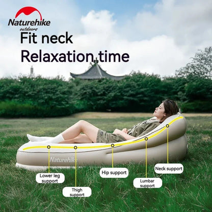 Naturehike Lanyue Single Sofa With Pillow 180x90x60 - Beige