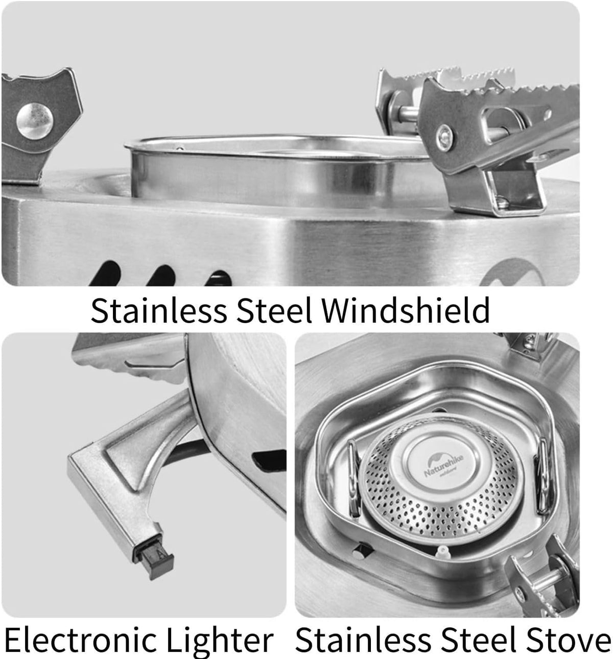 Naturehike High Power Folding Gas Stove - Silver