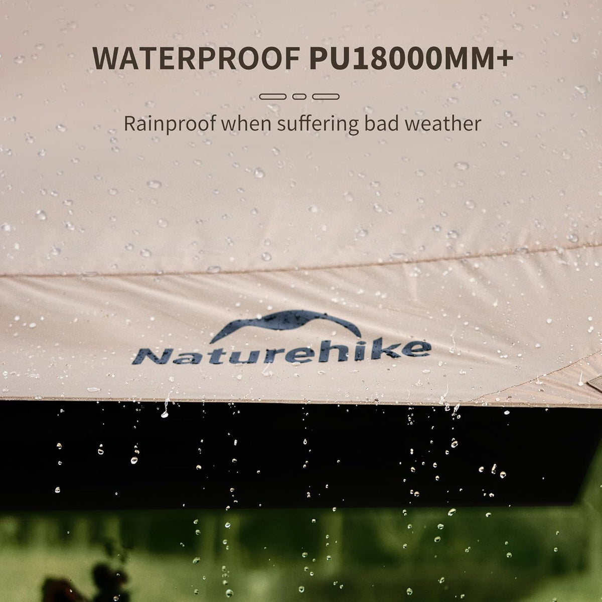 Naturehike Cloud Skies Awning Canopy Lite - Dark Brown Hexagon Vinyl-S (400*292)
