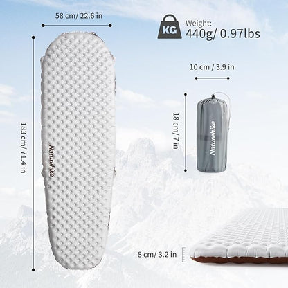 Naturehike R5.8 Ultra light sleeping pad Mummy Small - Silvery