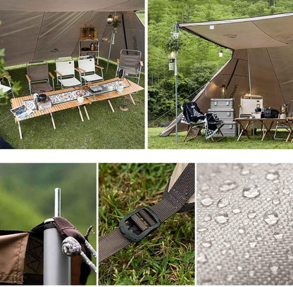 Naturehike cloud desk twin tower shelter coated version - Silver