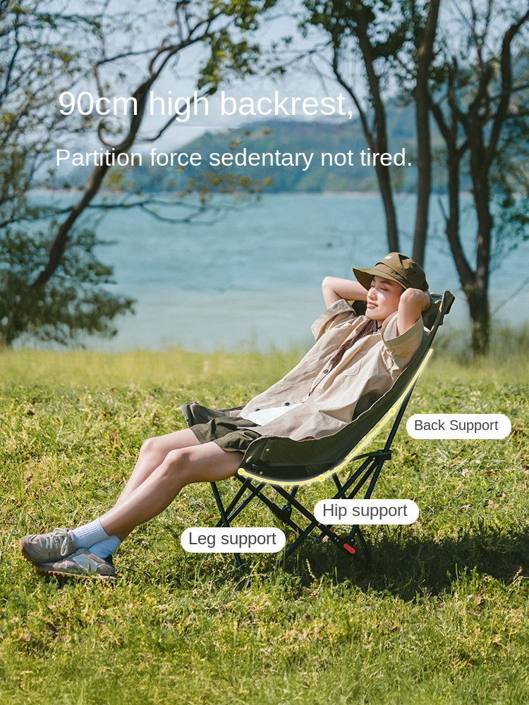 Naturehike Sea Star 002 Push-up High-Back Gauze Moon Chair - Green