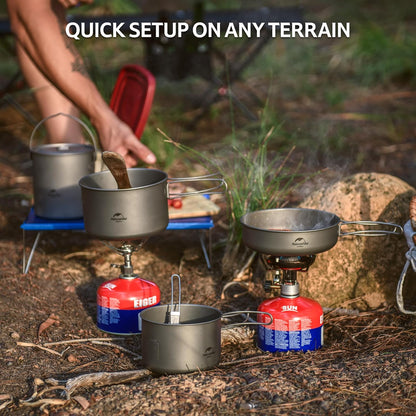 Naturehike TDG02 outdoor Ti pot (1300ML) - Ti Color