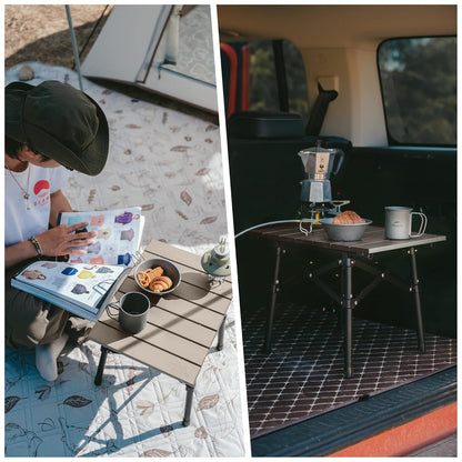 Naturehike Outdoor Portable Folding Table - Brown (Small)