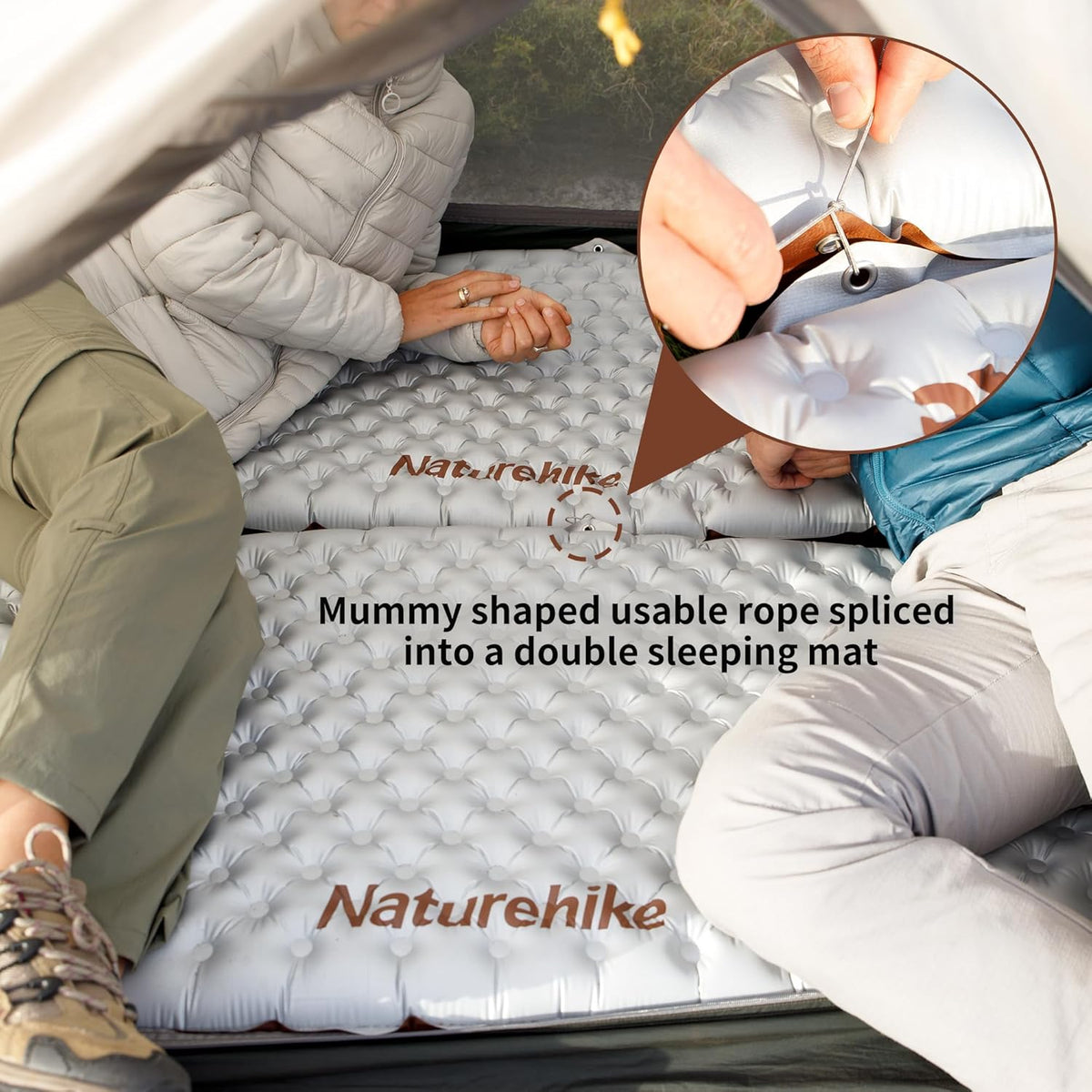 Naturehike R5.8 Ultra light sleeping pad Mummy Small - Silvery