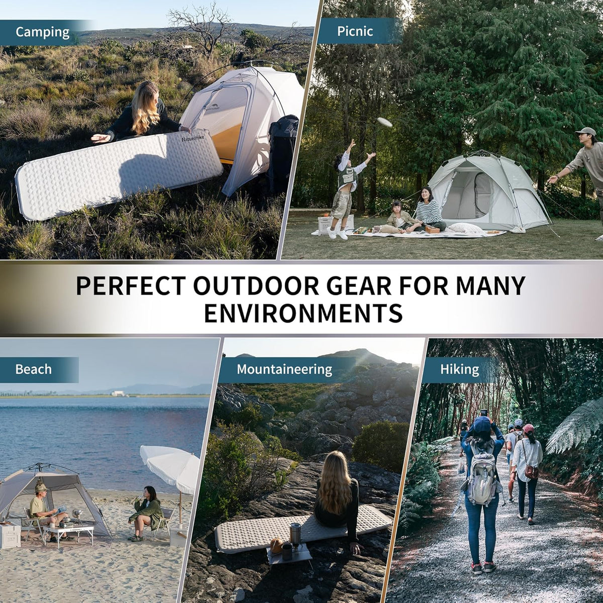 Naturehike Ultralight automatic Inflatable Sleeping Pad - Beige