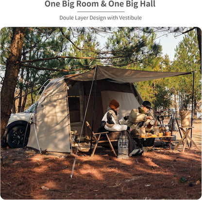 Naturehike Outdoor Car Side Tent Khaki