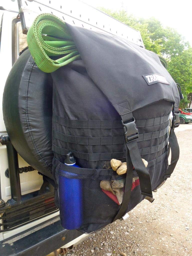 TRASHAROO | SPARE TIRE TRASH BAG FITS TIRES FROM 29″ TO 40″ HAULS UP TO 50 LBS OF WEIGHT | BLACK