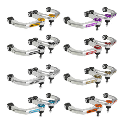 Dirt King Billet Upper Control Arms - clear anodize color options
