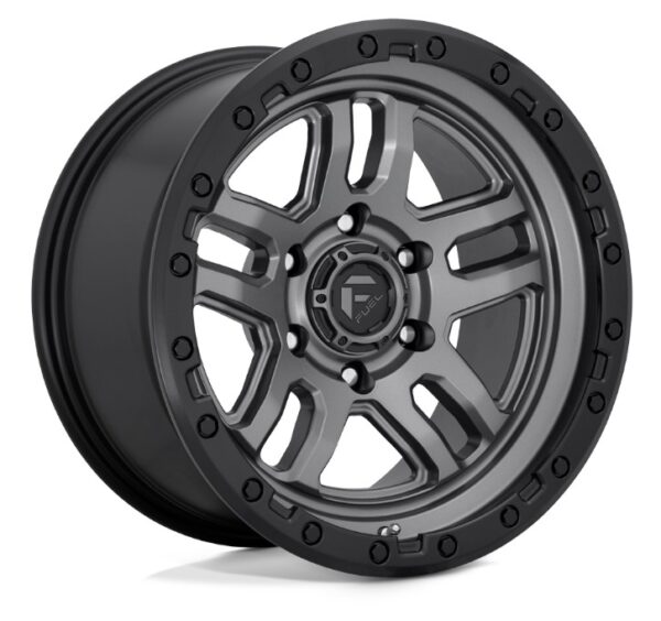 FUEL | D701 AMMO | MATTE GUN METAL/BLACK BEAD RING