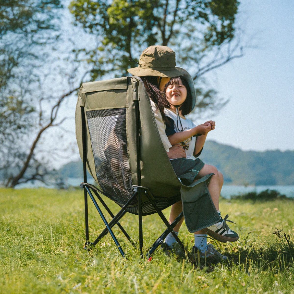 Naturehike Sea Star 002 Push-up High-Back Gauze Moon Chair - Green