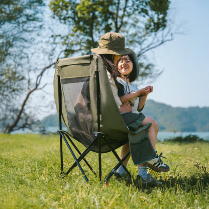 Naturehike Sea Star 002 Push-up High-Back Gauze Moon Chair - Green