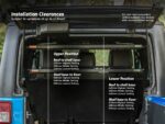 JK 4 Door Standalone Rear Roof Shelf