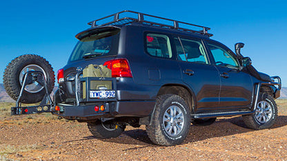 ARB | REAR BAR WITH JERRY CAN HOLDER LEFT SIDE AND SPARE TIRE CARRIER RIGHT SIDE | LC200