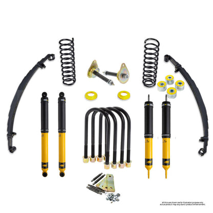 ARB | NITRO PLUS KIT | LC79 2007+ | FRONT COIL & REAR LEAF MEDUIM & STEERING STABLIZER