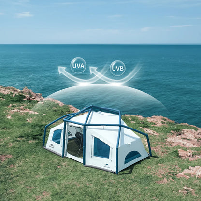Naturehike Lingfeng Air 12.0 LightWeight Inflatable Tent 450x260x190 - Blue/White