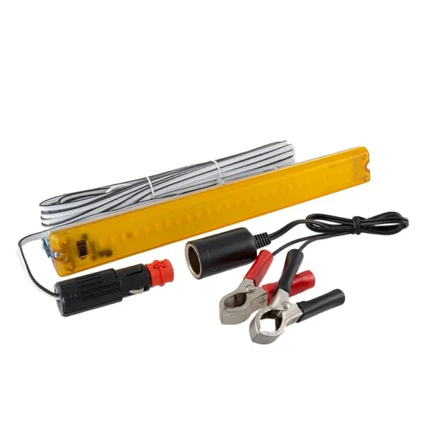 NL - 27 x LED Light Yellow lens Clip-on incl. battery clamps