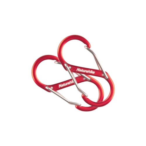 Naturehike S Type Aluminium Alloy Hook 2PCs (Medium) - Red