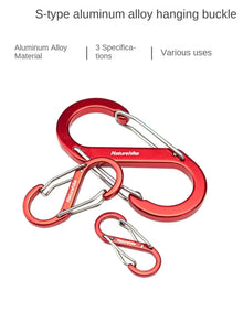 Naturehike S Type Aluminium Alloy Hook 2PCs (Medium) - Red