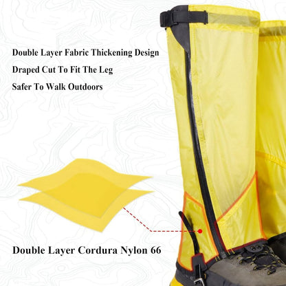 Naturehike Ultralight Nylon Gaiters M (41-43) - Yellow