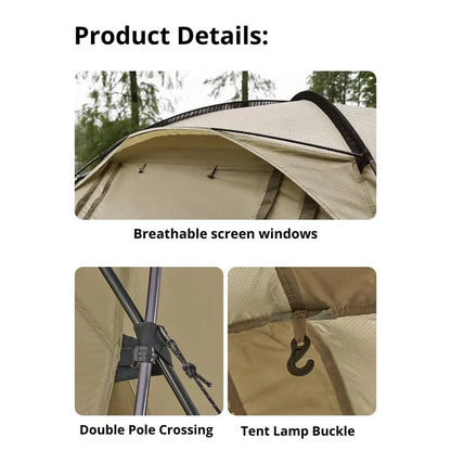 Naturehike Aries B tunnel tent -Khaki