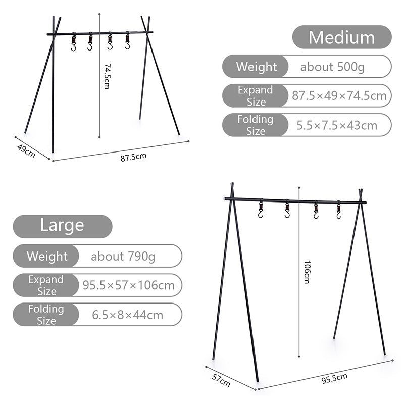 Naturehike (Chen Yi) Triangular shelving Q-9B (Large) - Black