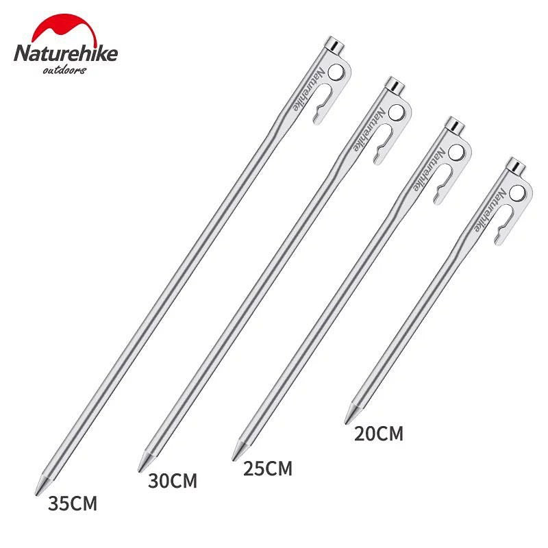 Naturehike Large Stainless Steel Tent Peg 25cm - Silver