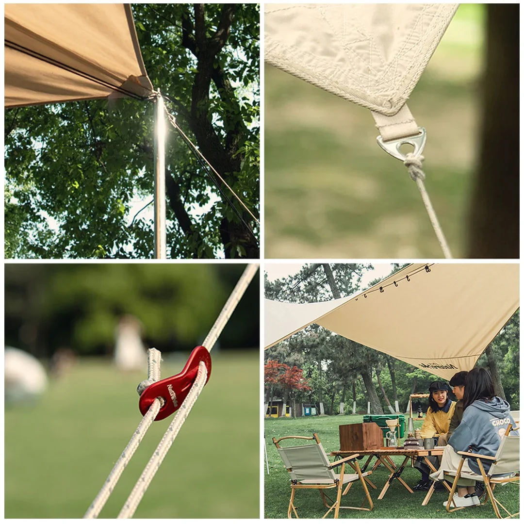 Naturehike Pleased-Cotton square Canopy without pole - Green