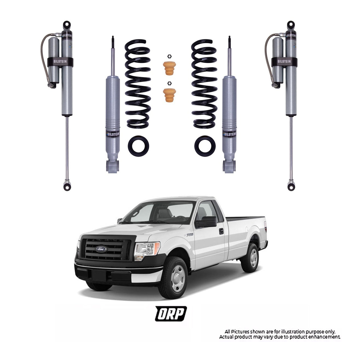 BILSTEIN | 0-1.75" FRONT 6112 & 0-1" REAR 5160 SHOCKS KIT | F150 4WD 2009-2013