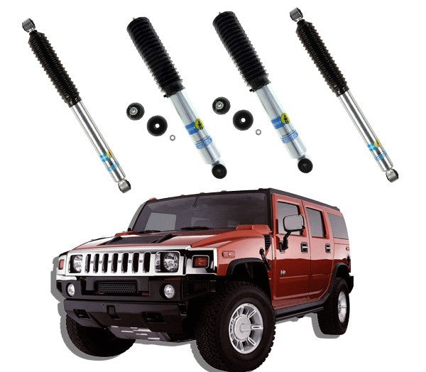 BILSTEIN | 0-2.5″ FRONT 5100 & 0-2″ REAR 4600 SHOCKS KIT | H2 4WD 2003-2009