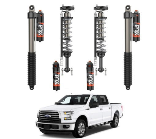 FOX | 0-2″ FRONT & 0-2″ REAR 2.5 PERFORMANCE ELITE RESI ADJUSTABLE SHOCKS KIT | F150 4WD 2014-2020