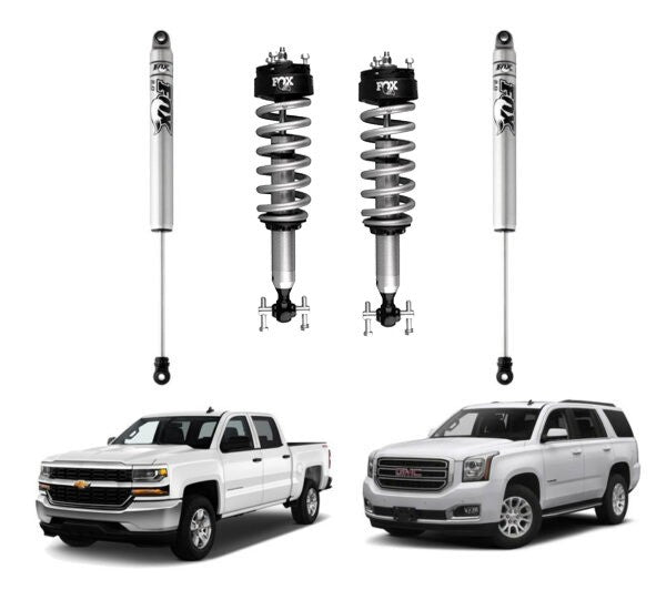 FOX | 0-2″ FRONT & 0-2″ REAR 2.0 PERFORMANCE SHOCKS KIT | CHEVY/GMC 1500 4WD 2007-2018/1500 4WD/2WD 2007-2018/TAHOE 4WD 2007-2020/YUKON 4WD 2007-2020