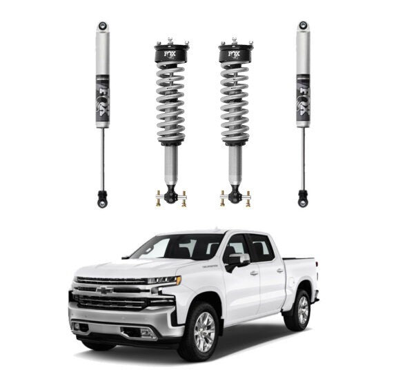 FOX | 0-2″ FRONT & 0-2″ REAR 2.0 PERFORMANCE SHOCKS KIT | CHEVY/GMC 1500 4WD 2019+