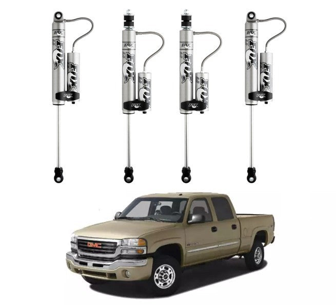 FOX | 0-1″ FRONT & 0-1″ REAR 2.0 PERFORMANCE RESI SHOCKS KIT | CHEVY/GMC 2500HD 4WD 2001-2010