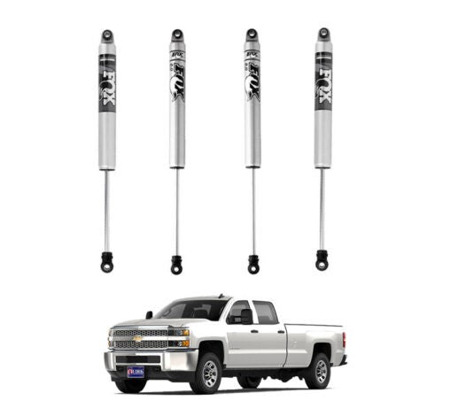 FOX | 0-1″ FRONT & 0-1″ REAR 2.0 PERFORMANCE SHOCKS KIT | CHEVY/GMC 2500HD 4WD 2011-2019
